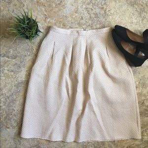 H&M textured flared midi skirt